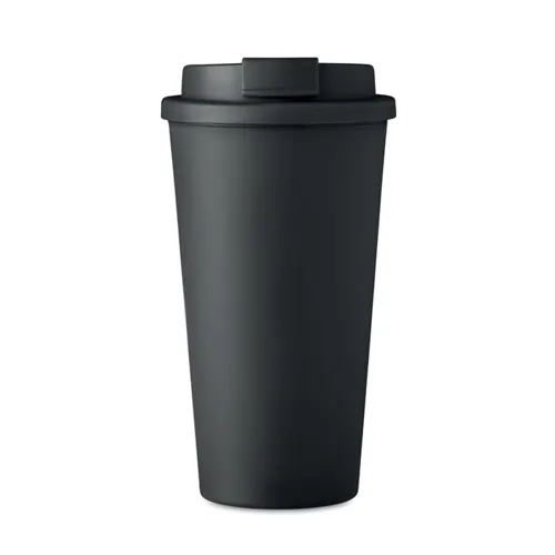 TUESDAY Duplafalú pohár 450 ml Fekete 