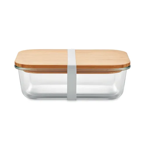 TUNDRA LUNCHBOX Üveg/bambusz uzsonnás doboz Áttetsző 