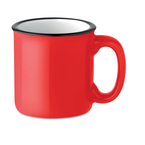 TWEENIES Retró kerámia bögre, 240 ml Piros 