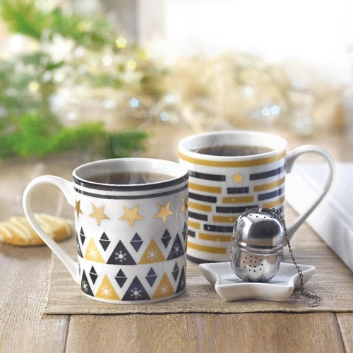 UNIQUE Bögre, mini tányér és teatojás Szines 