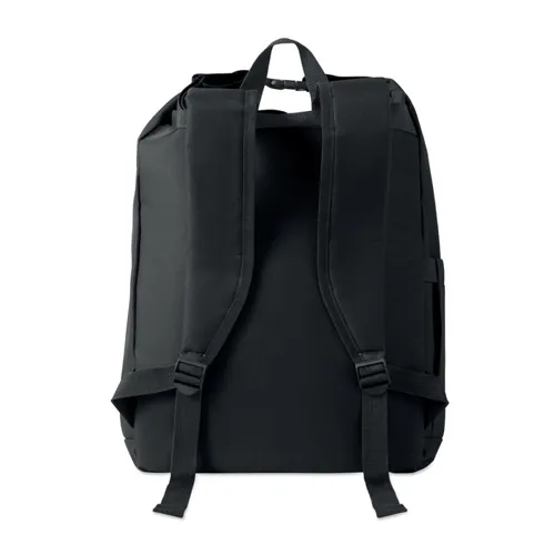 UNITON 15 col rolltop laptop hátizsák Fekete 