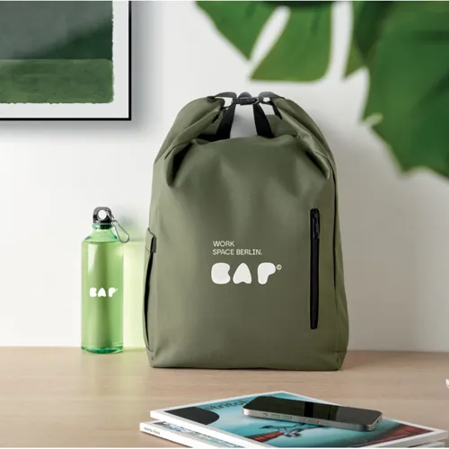 UNITON 15 col rolltop laptop hátizsák Katona Zöld 