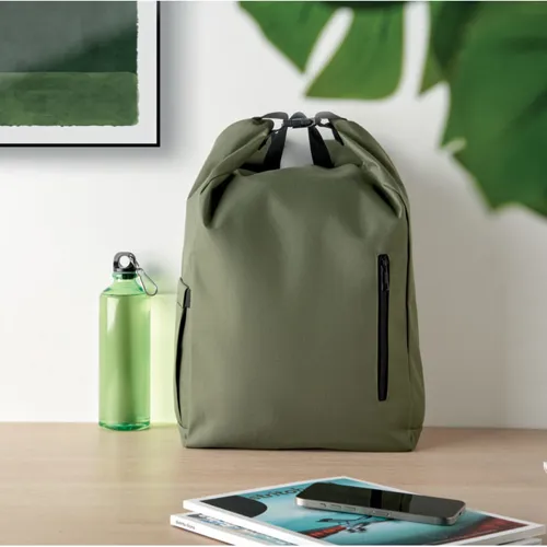 UNITON 15 col rolltop laptop hátizsák Katona Zöld 