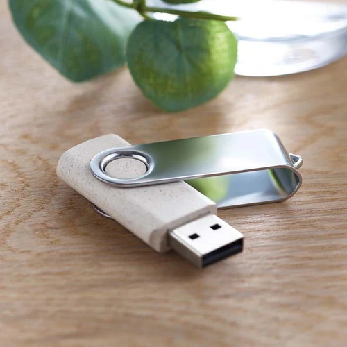 USB pendrive, búzaszalma/PP házzal 1-64GB.  
