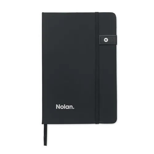 USBNOTE A5 notesz, integrált pendrive Fekete 