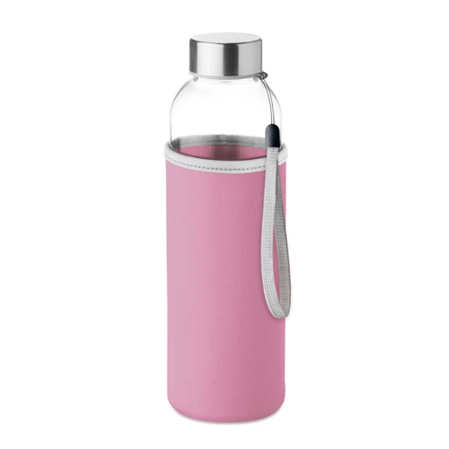 UTAH GLASS Üveg palack 500 ml Babarózsaszín 