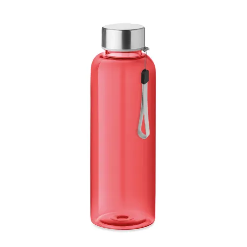 UTAH RPET RPET palack, 500 ml Áttetsző Piros 