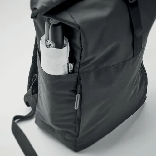 VALLEY ROLLPACK 300D RPET roll top hátizsák Fekete 