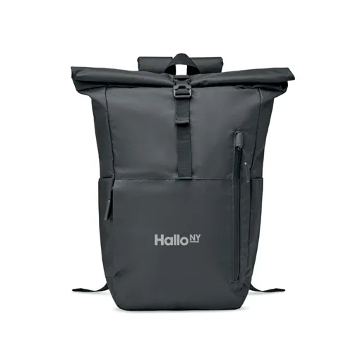 VALLEY ROLLPACK 300D RPET roll top hátizsák Fekete 