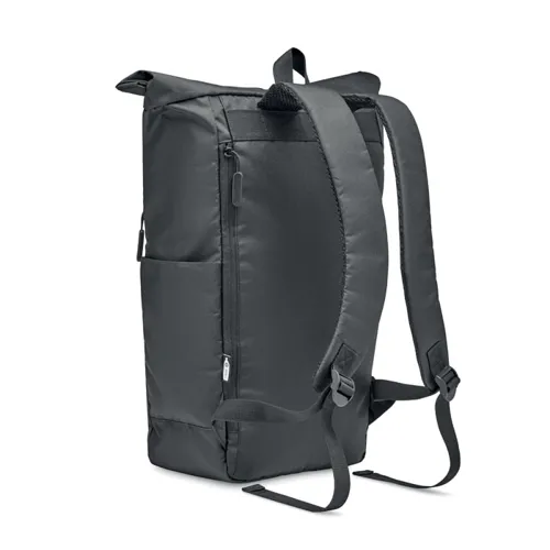 VALLEY ROLLPACK 300D RPET roll top hátizsák Fekete 