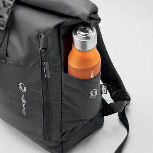 VALLEY ROLLPACK 300D RPET roll top hátizsák Fekete 