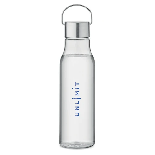 VERNAL RPET palack, acél fedél 600 ml Áttetsző 