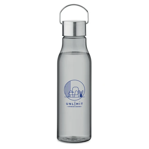 VERNAL RPET palack, acél fedél 600 ml Áttetsző Szürke 