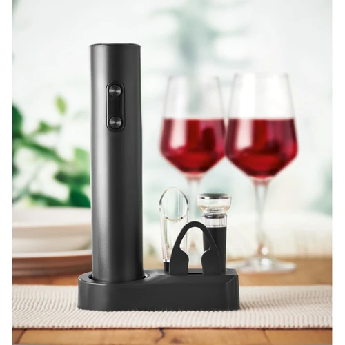 VINO SET Elektromos bornyitó készlet Fekete 