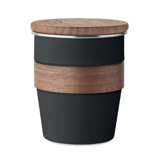WALNUT Szimplafalú pohár 350 ml Fekete 