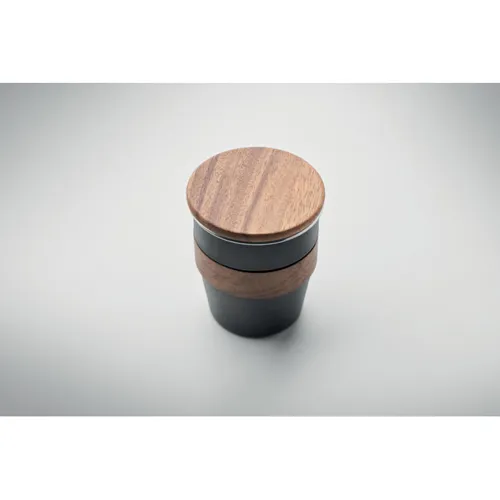 WALNUT Szimplafalú pohár 350 ml Fekete 