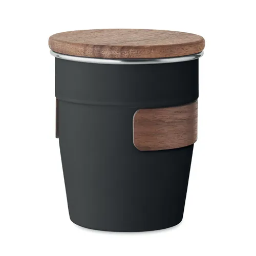 WALNUT Szimplafalú pohár 350 ml Fekete 