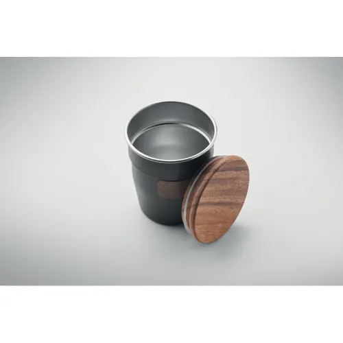 WALNUT Szimplafalú pohár 350 ml Fekete 