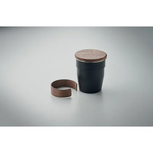 WALNUT Szimplafalú pohár 350 ml Fekete 