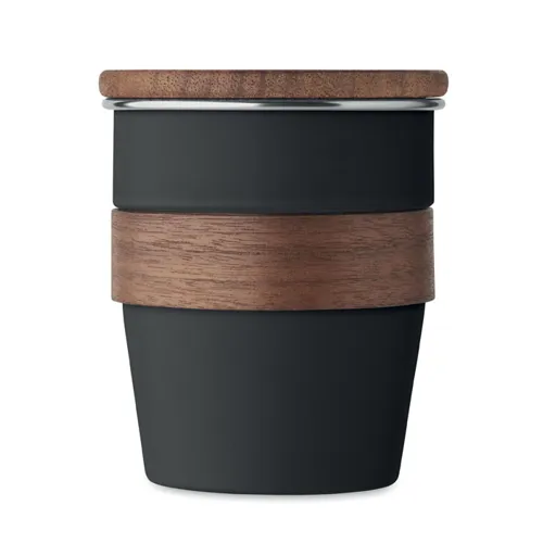 WALNUT Szimplafalú pohár 350 ml Fekete 