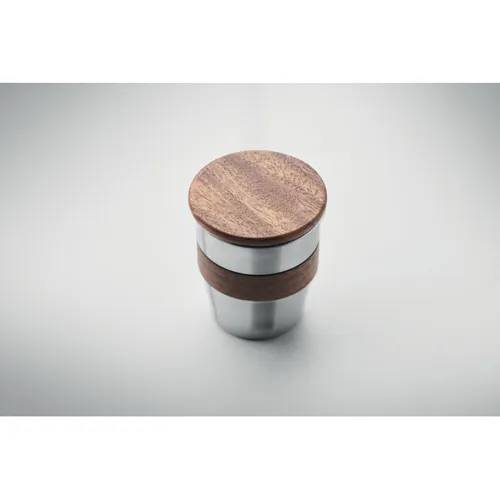 WALNUT Szimplafalú pohár 350 ml Matt Ezüst 