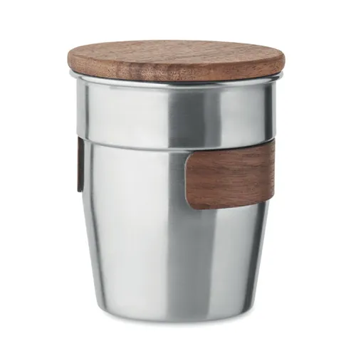 WALNUT Szimplafalú pohár 350 ml Matt Ezüst 