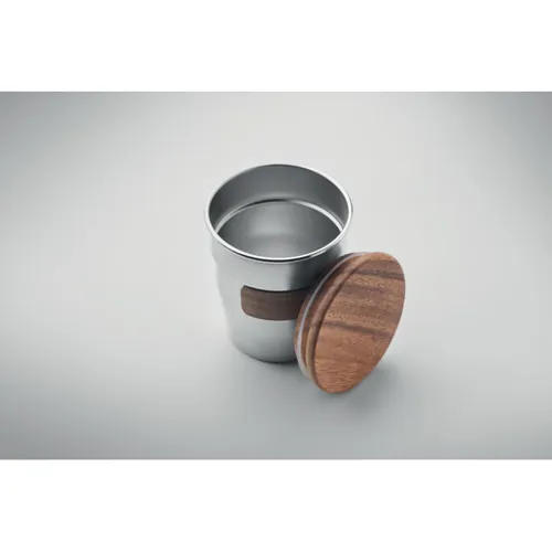 WALNUT Szimplafalú pohár 350 ml Matt Ezüst 