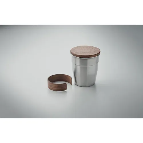 WALNUT Szimplafalú pohár 350 ml Matt Ezüst 