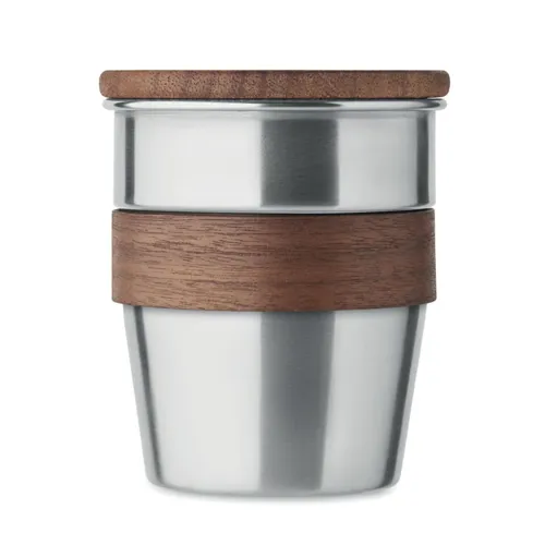 WALNUT Szimplafalú pohár 350 ml Matt Ezüst 