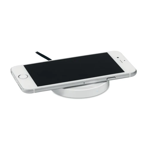 WIRELESS PLATO Kerek vezeték nélküli töltő 5W Fehér 