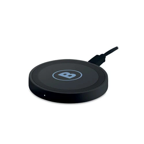 WIRELESS PLATO Kerek vezeték nélküli töltő 5W Fekete 