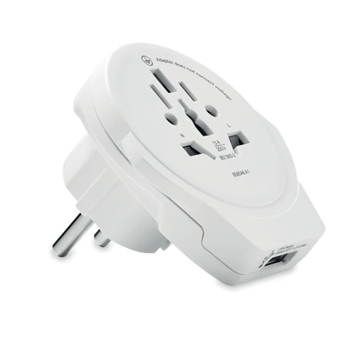 WORLD TO EUROPE Skross Világ-EU USB adapter 12W Fehér 