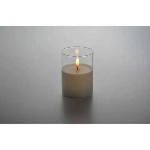 XANDLE+ LED viaszgyertya üveg tartóban Fehér 