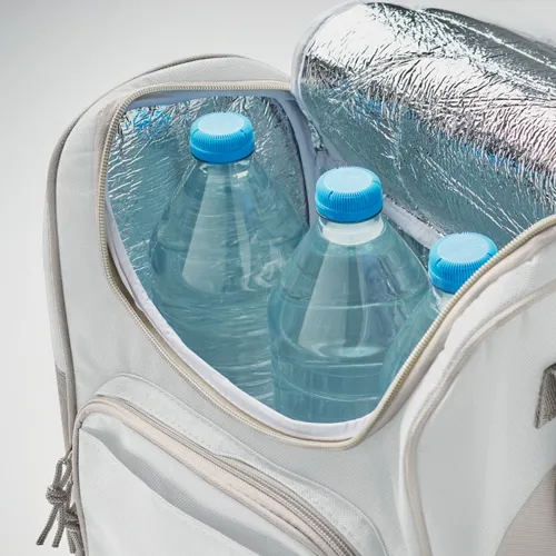 ZIPPER Hűtőtáska elülső zsebbel Fehér 