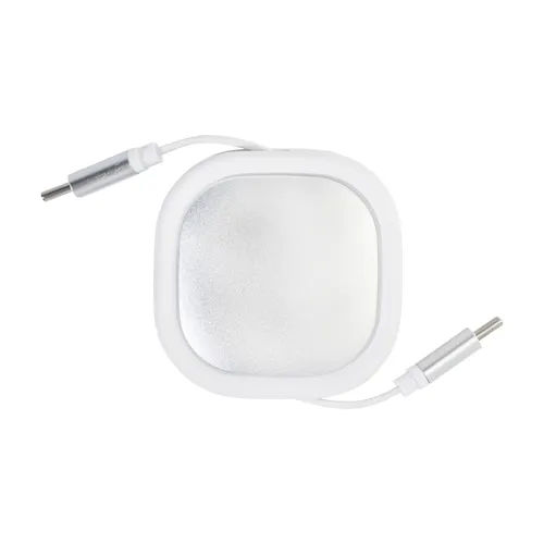 60 W-os USB-C töltőkábel Cabsle Plus Fehér 