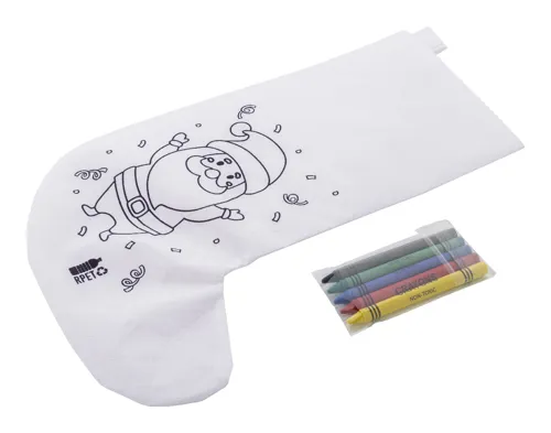 Színezhető karácsonyi zokni Julfar Gift Fehér 