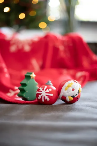 Stresszlabda Santa Claus Piros 