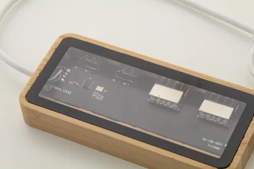 Átlátszó USB hub SeeHub Barna 
