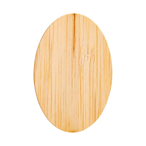 Bambusz kitűző BooBadge Barna 