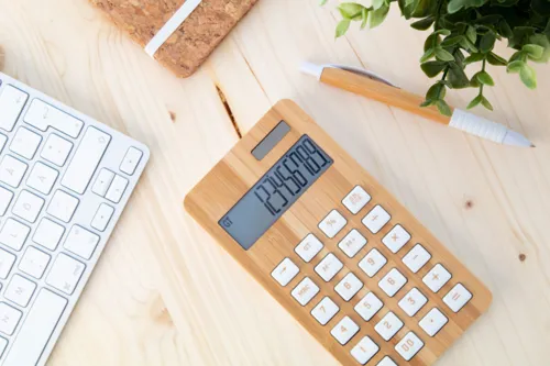 BooCalc bambusz számológép Barna 