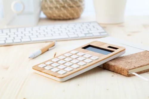 BooCalc bambusz számológép Barna 