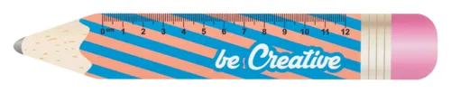 Ceruza formájú vonalzó, 12 cm Sharpy 12 Fehér 
