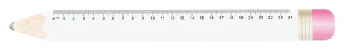 Ceruza formájú vonalzó, 24 cm Sharpy 24 Fehér 