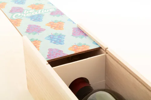 Egyedi boros ajándékdoboz VinoBox Barna 