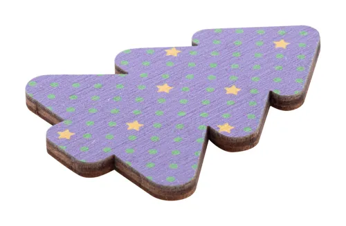 Egyedi karácsonyi hűtőmágnes, karácsonyfa Woofri Xmas Barna 