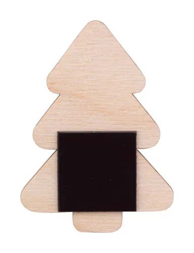 Egyedi karácsonyi hűtőmágnes, karácsonyfa Woofri Xmas Barna 