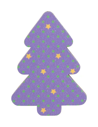Egyedi karácsonyi hűtőmágnes, karácsonyfa Woofri Xmas Barna 