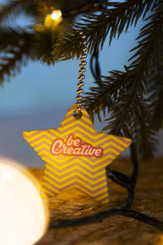 Egyedi karácsonyi kulcstartó, karácsonyfa CreaFelt Key Xmas Fehér 