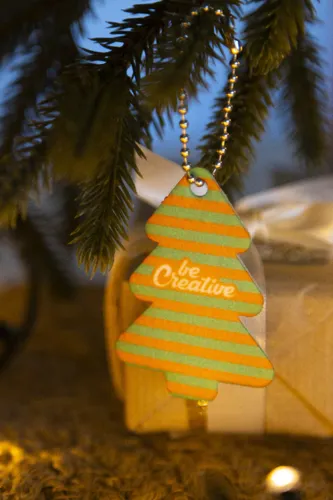 Egyedi karácsonyi kulcstartó, karácsonyfa CreaFelt Key Xmas Fehér 