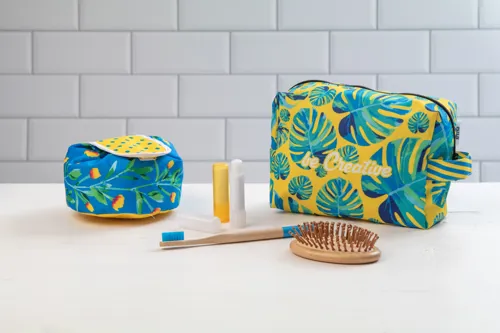 Egyedi kozmetikai táska CreaBeauty Draw Fehér 